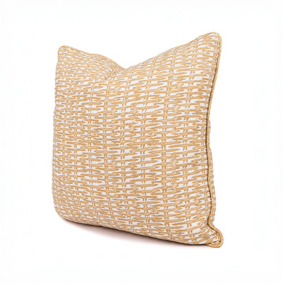 Vimini Pillow with Raffia Quadri Piping