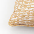 Vimini Pillow with Raffia Quadri Piping