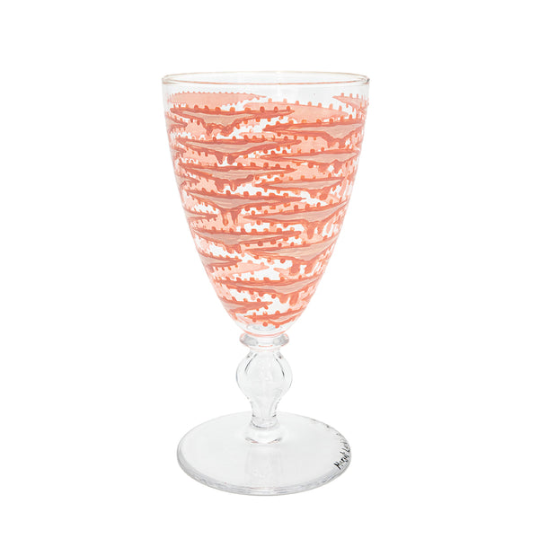 A Pair of Hand-Painted Wine Glasses