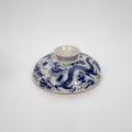 A Chinese Blue and White Porcelain Rice Bowl and Cover with Dragon Motif