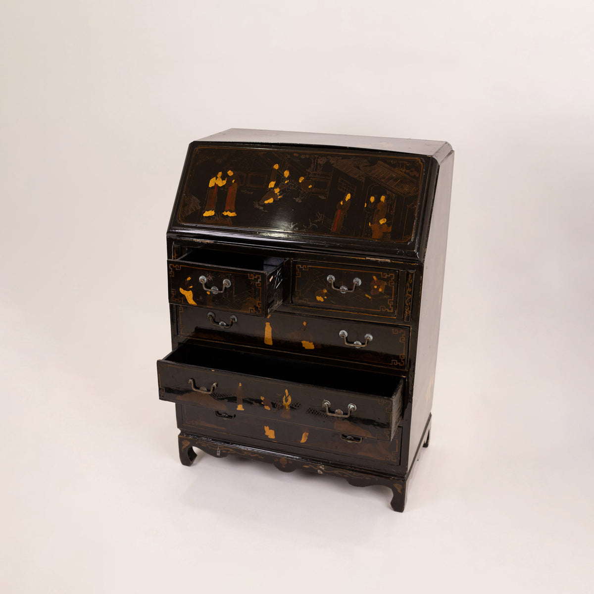 Chinese Export Drop-Front Desk