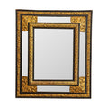 Dutch "Golden Age" Ebonized Beveled Mirror with Repoussé