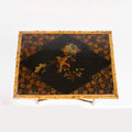 A Chinoiserie Decorated Bamboo Side Table in the manner of Jean-Baptiste Kohn
