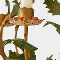 A Pair of Folate Three-Light Tole Sconces