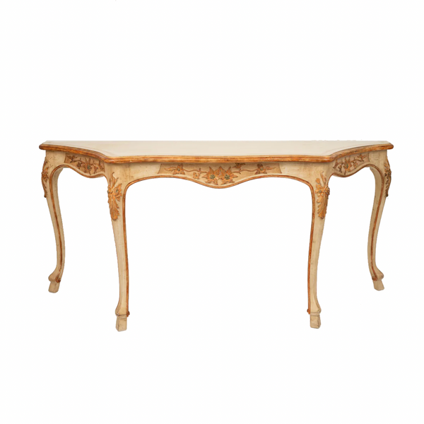 A Rococo-Style Painted Console Table