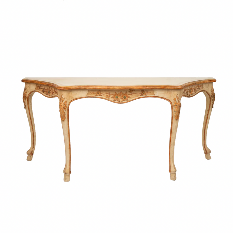 A Rococo-Style Painted Console Table