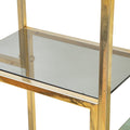 Brass and Stainless Steel Bookcase by Romeo Rega
