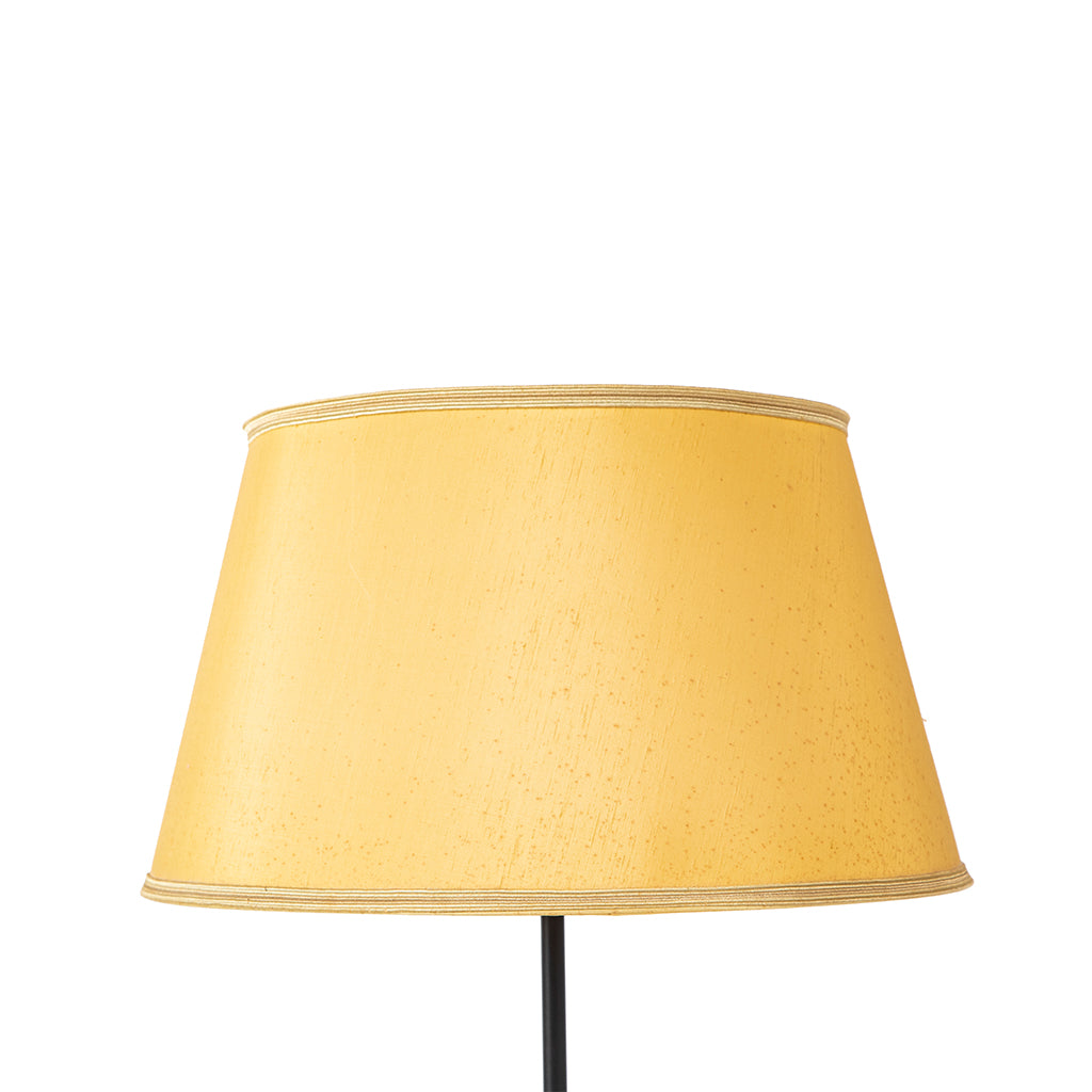 Floor Lamp with Rattan Drink Table in the Style of Audoux Minet