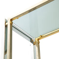 Brass and Stainless Steel Bookcase by Romeo Rega