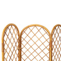 Rattan and Bamboo Four Part Screen