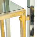 Brass and Stainless Steel Bookcase by Romeo Rega