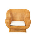 Pair of Oversized Rattan Lounge Chairs
