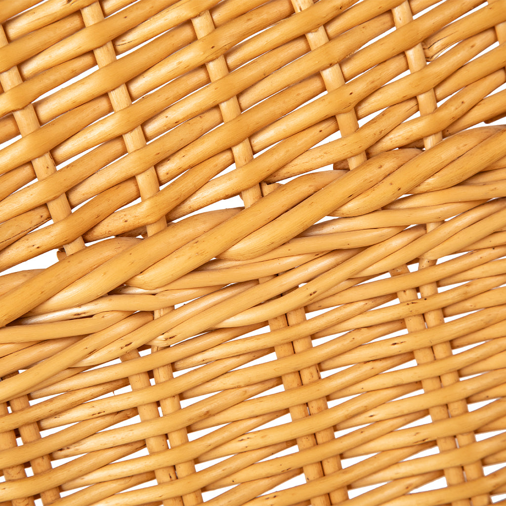 Pair of Oversized Rattan Lounge Chairs