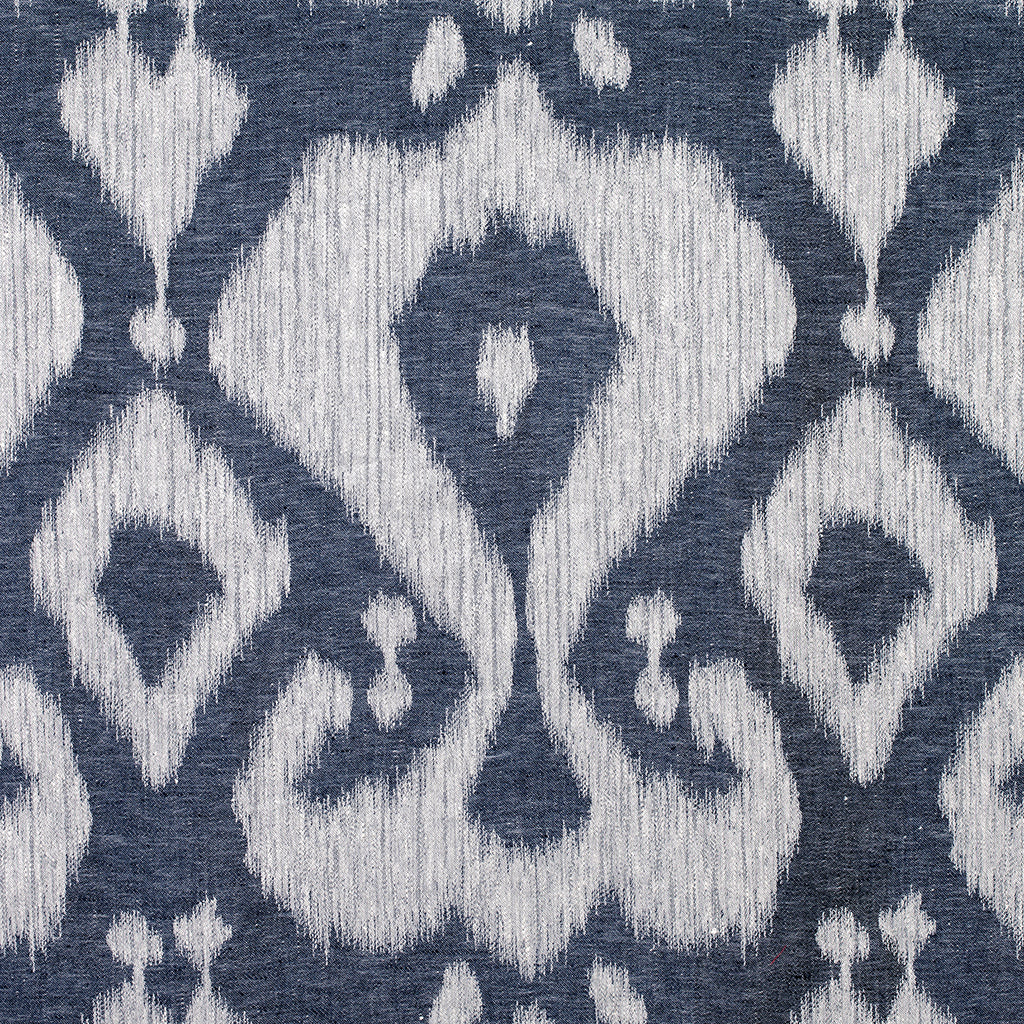 Lino Ikat Alfio - Indigo (Memo)