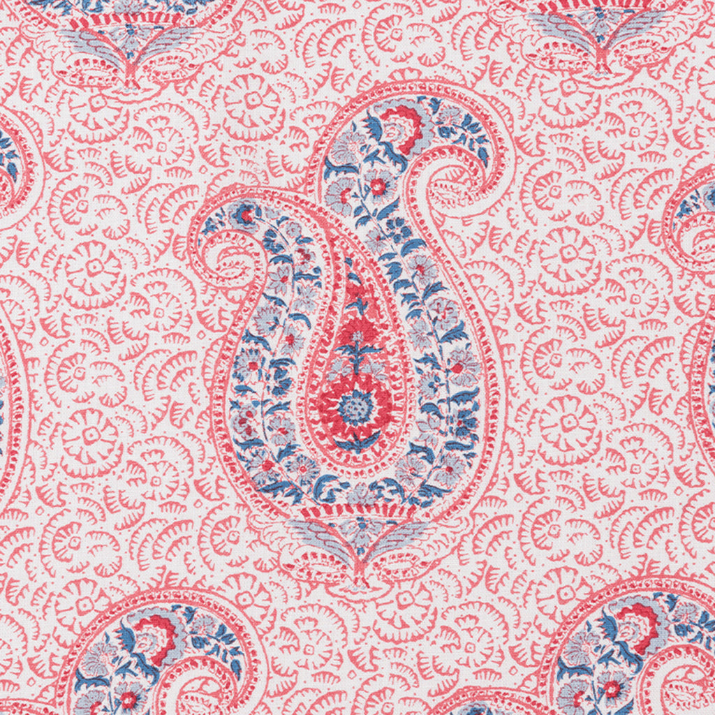 Jaipur Paisley - Coral & French (Memo)