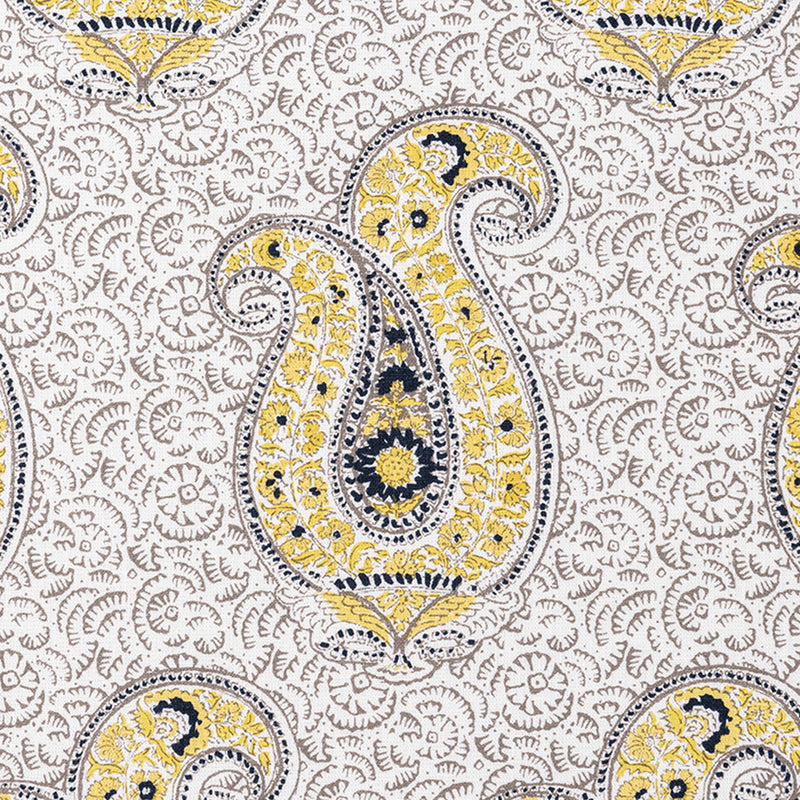 Jaipur Paisley - Pewter & Saffron (Memo)