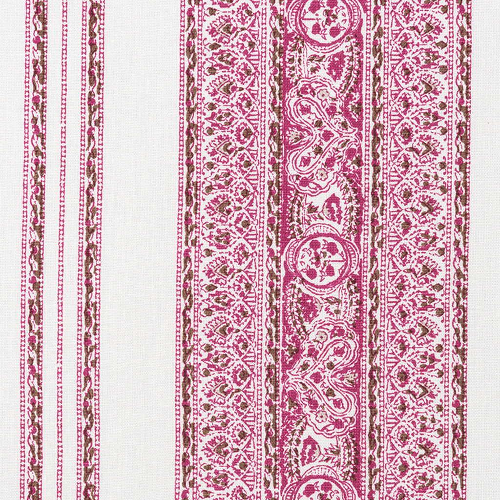 Jaipur Stripe - Cerise & Sable (Memo)