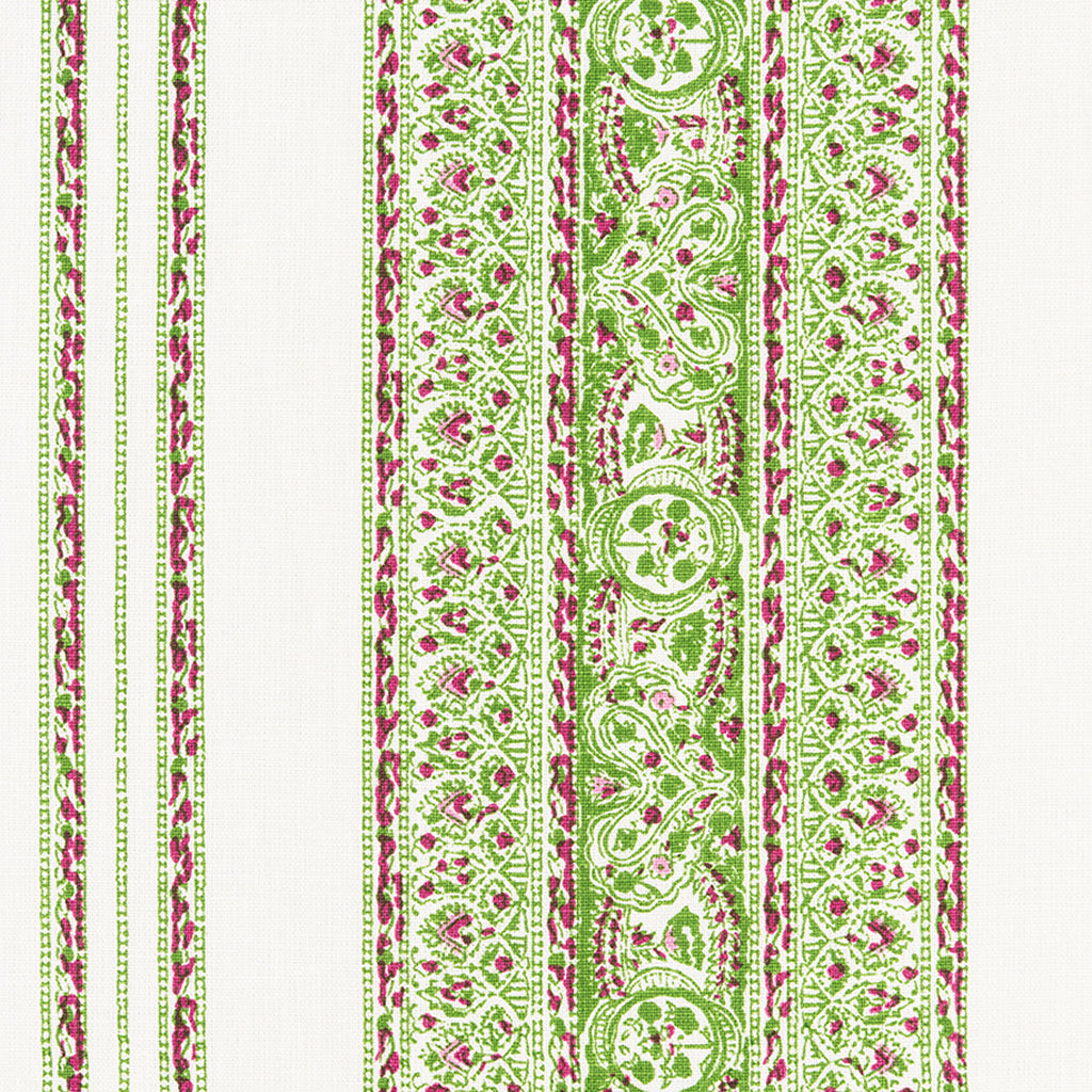 Jaipur Stripe - Tennis & Cerise (Memo)