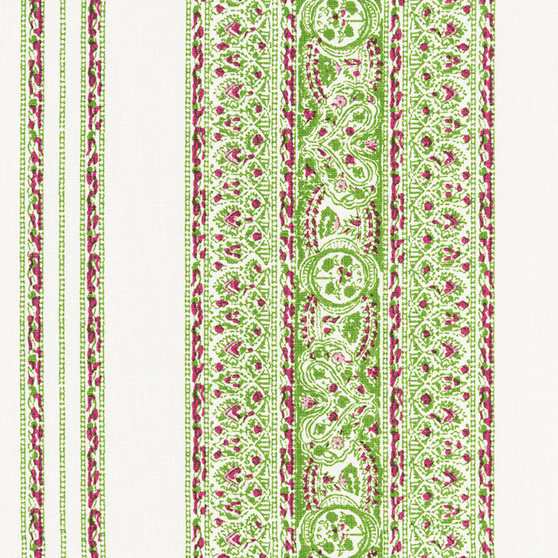 Jaipur Stripe - Tennis & Cerise (Memo)