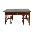 Lacquered Bamboo Chinoiserie Desk