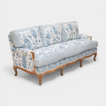 A Louis XV Style Three Seat Sofa in Srinagar and Srinagar Stripe