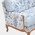 A Louis XV Style Three Seat Sofa in Srinagar and Srinagar Stripe