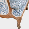 A Louis XV Style Three Seat Sofa in Srinagar and Srinagar Stripe