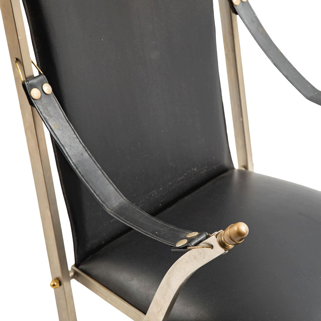 Maison Jansen Folding Campaign Chair