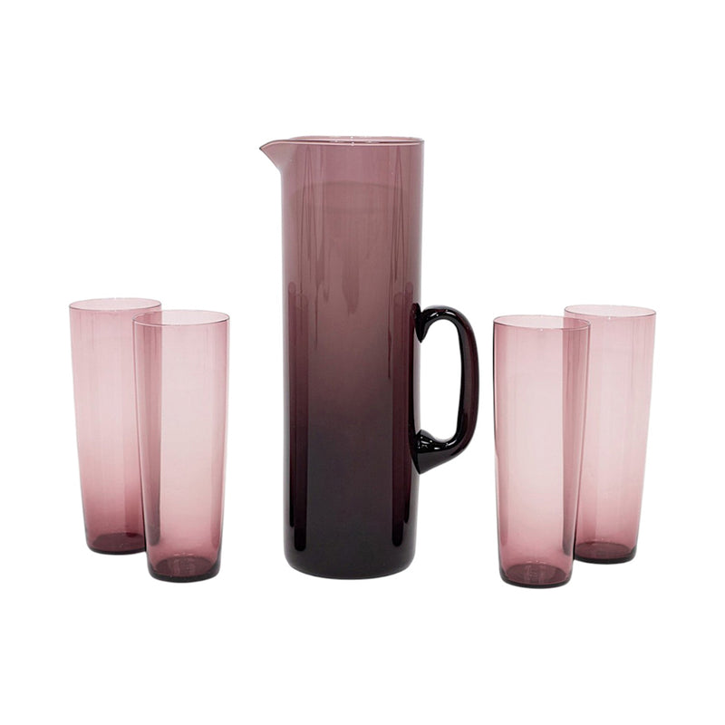 Modernist Glass Pitcher and Glasses by Timo Sarpaneva and Tapio Wirkkala