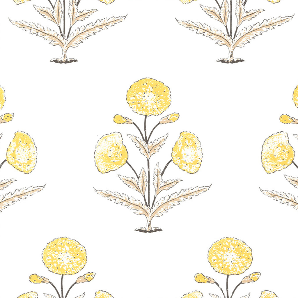 Papavero - Saffron & Natural (Wallpaper Memo)