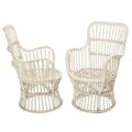 A Pair of Vintage Rattan Armchairs by Bonacina