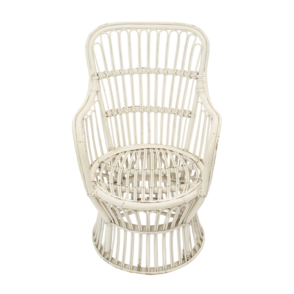 A Pair of Vintage Rattan Armchairs by Bonacina