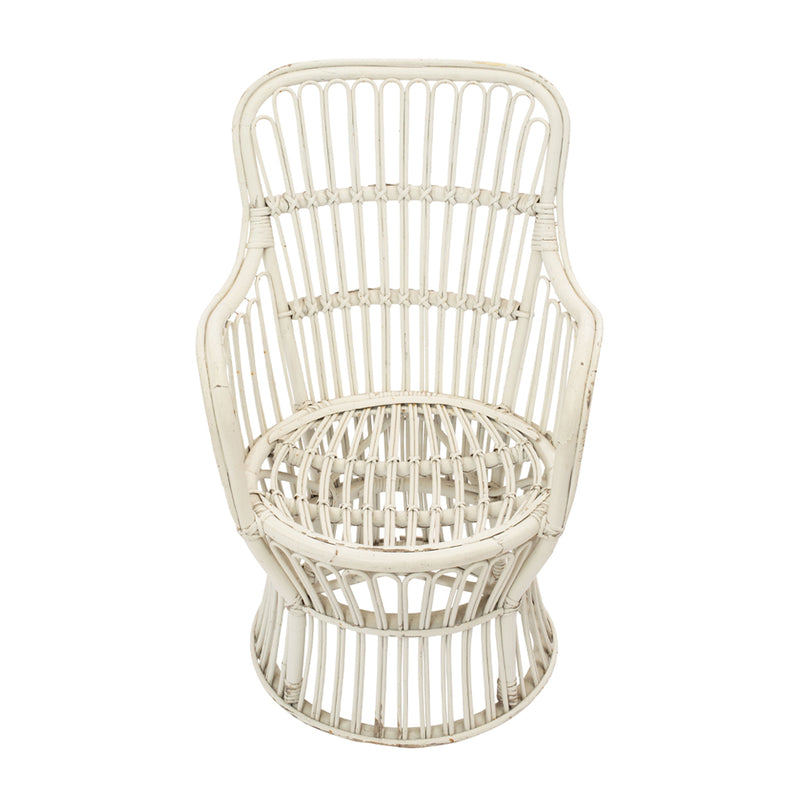 A Pair of Vintage Rattan Armchairs by Bonacina