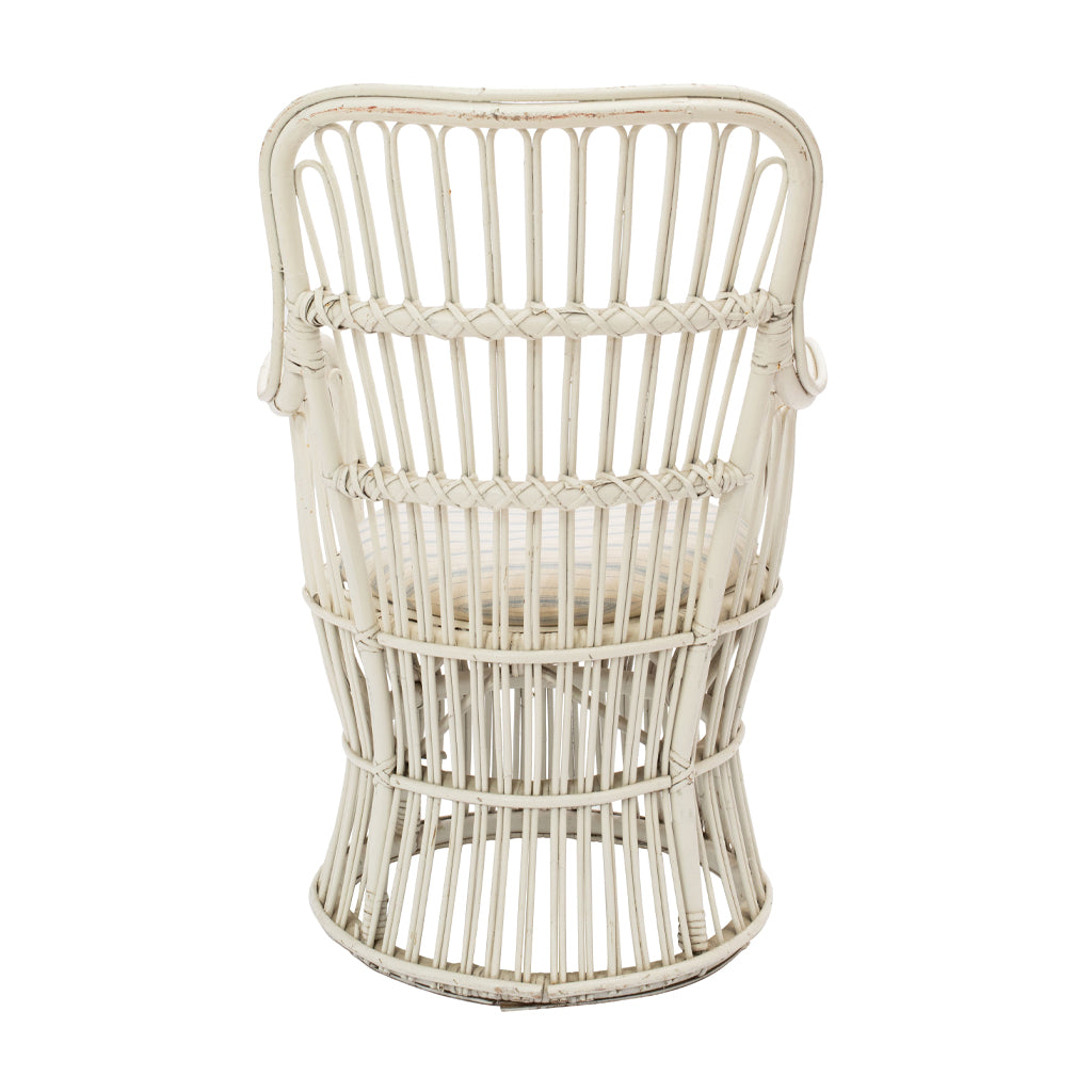 A Pair of Vintage Rattan Armchairs by Bonacina