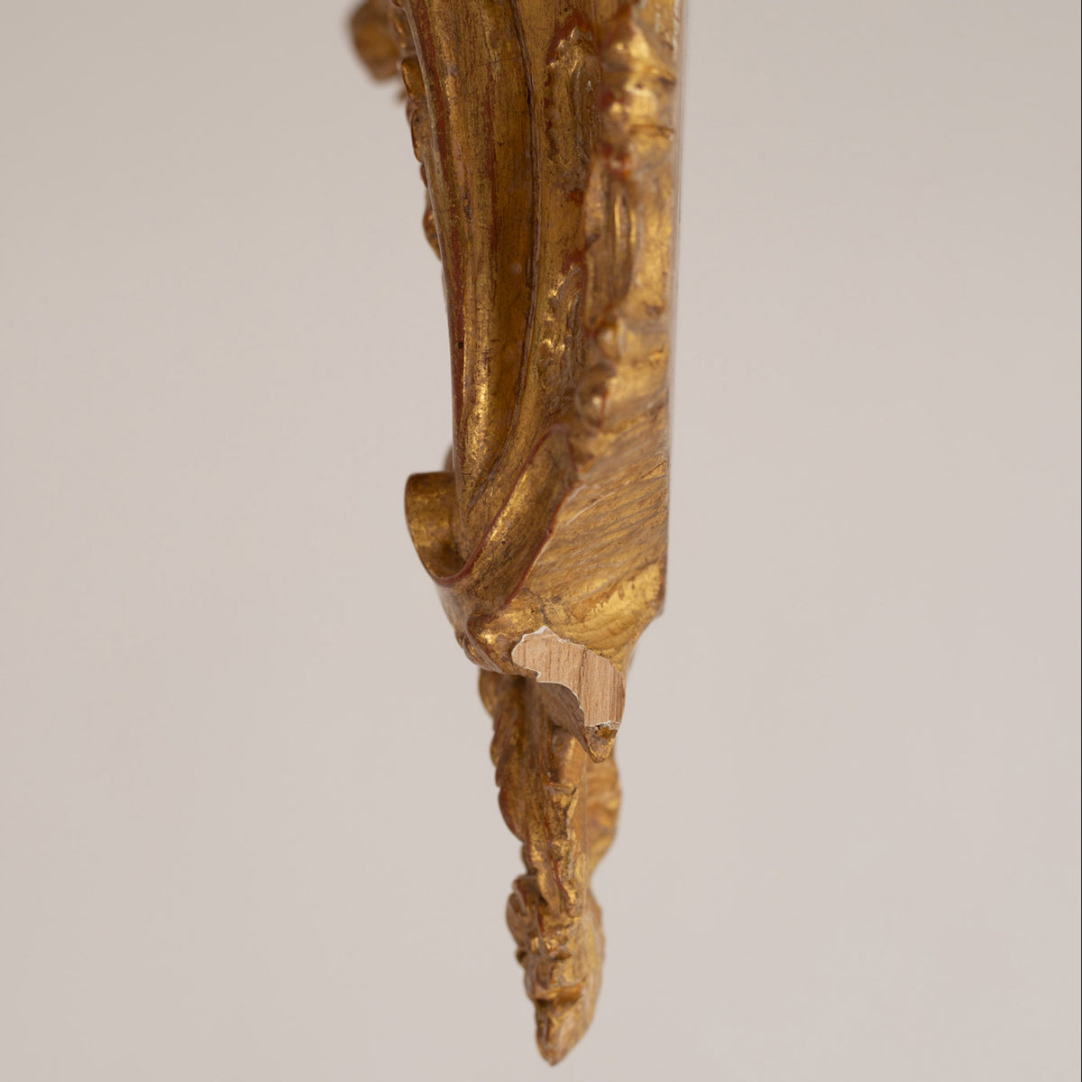 A Pair of Louis XV Style Giltwood Wall Brackets