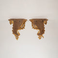 A Pair of Louis XV Style Giltwood Wall Brackets