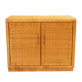 Pair of Rattan Cabinets