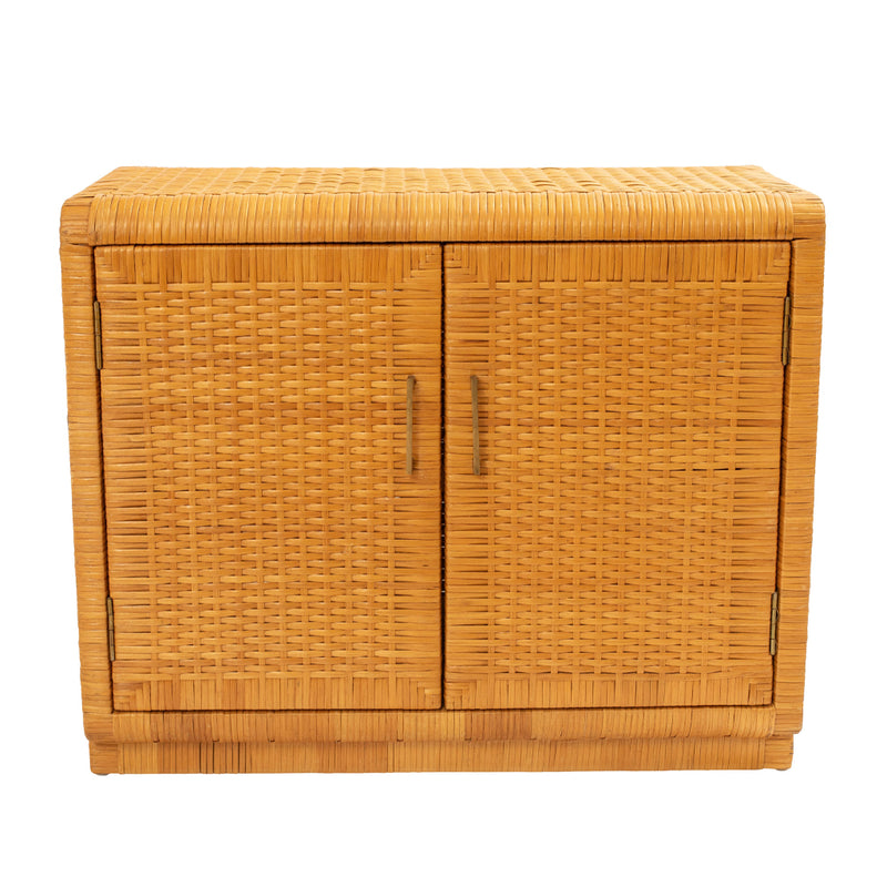 Pair of Rattan Cabinets