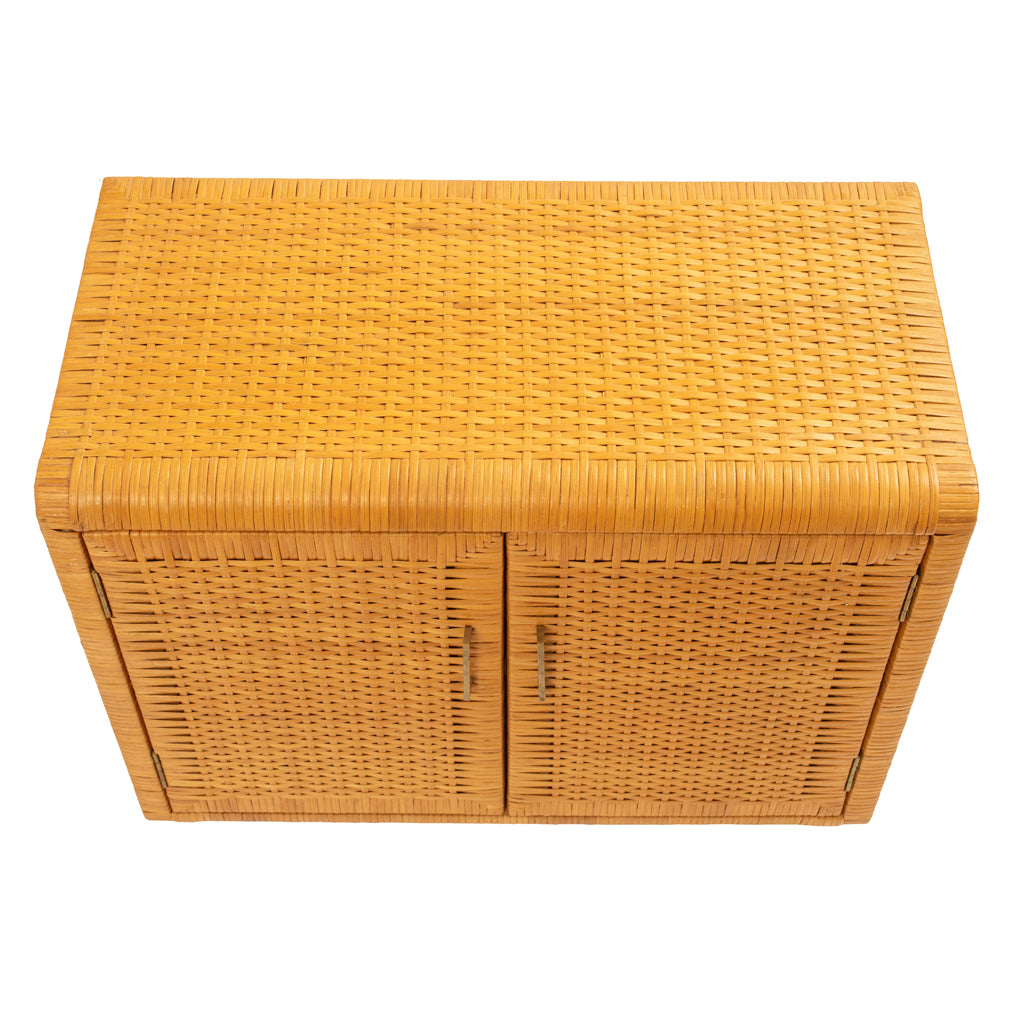 Pair of Rattan Cabinets