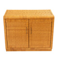 Pair of Rattan Cabinets