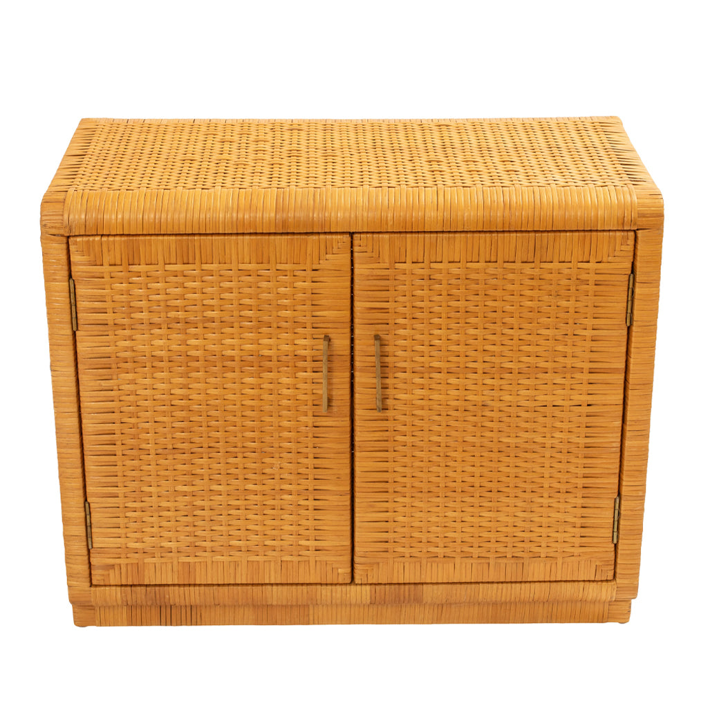 Pair of Rattan Cabinets