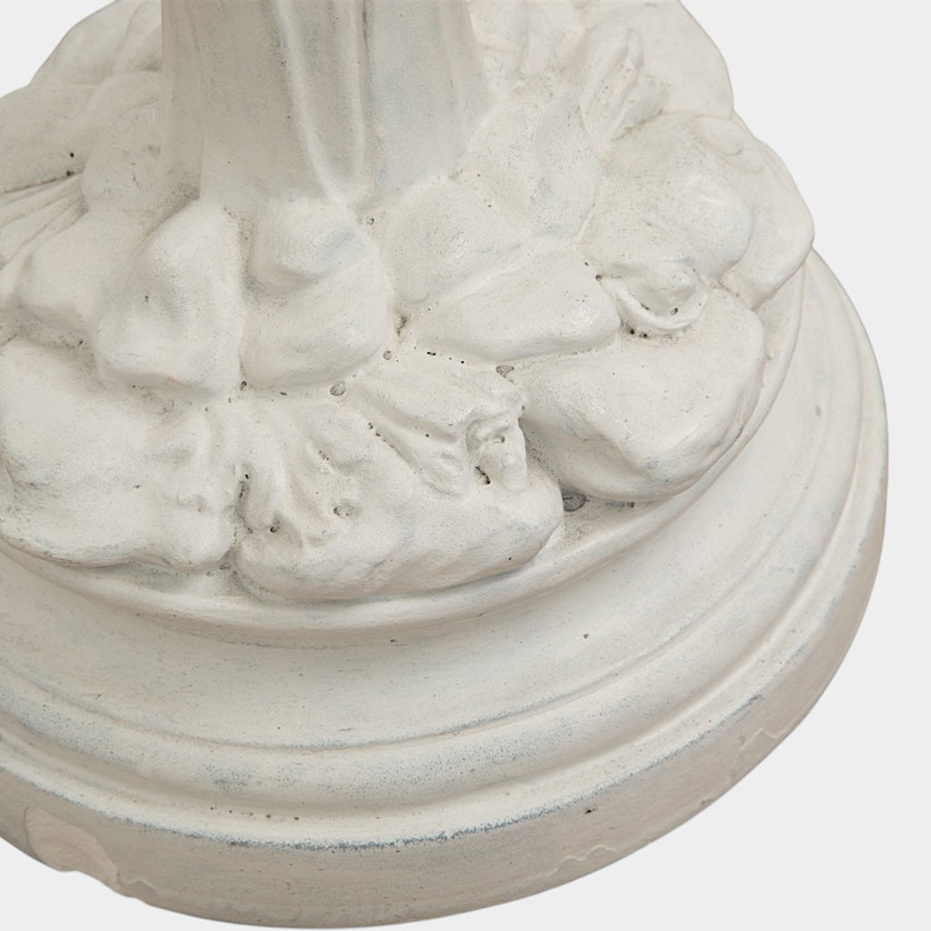 A White Plaster Palm Table Lamp by Sirmos