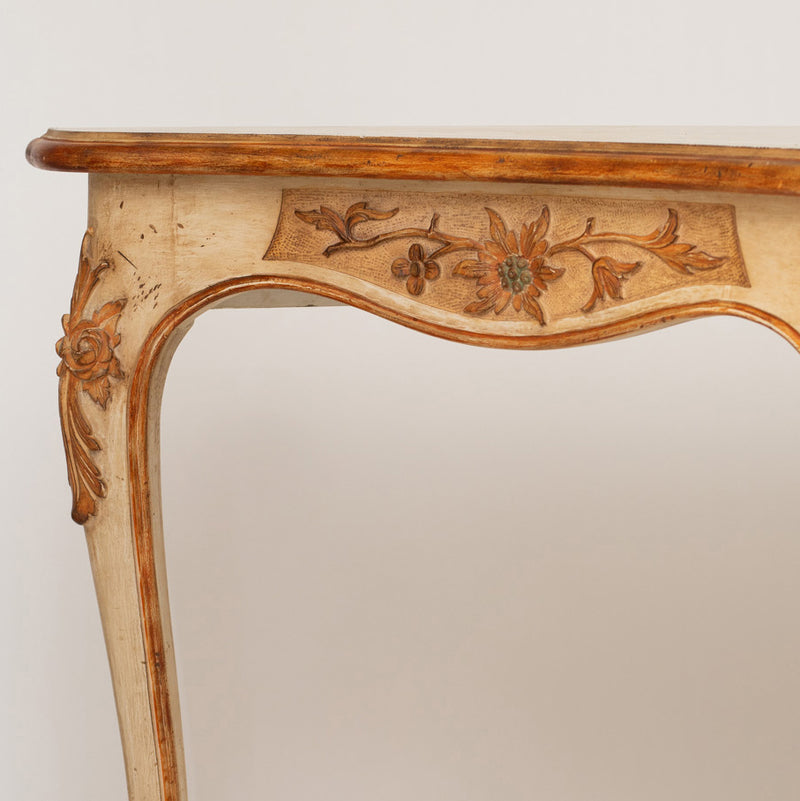 A Rococo-Style Painted Console Table