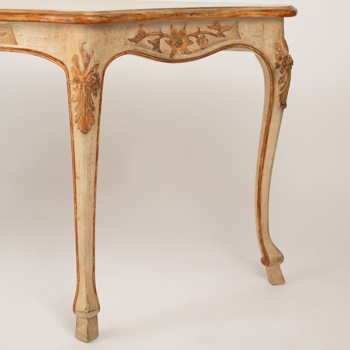 A Rococo-Style Painted Console Table