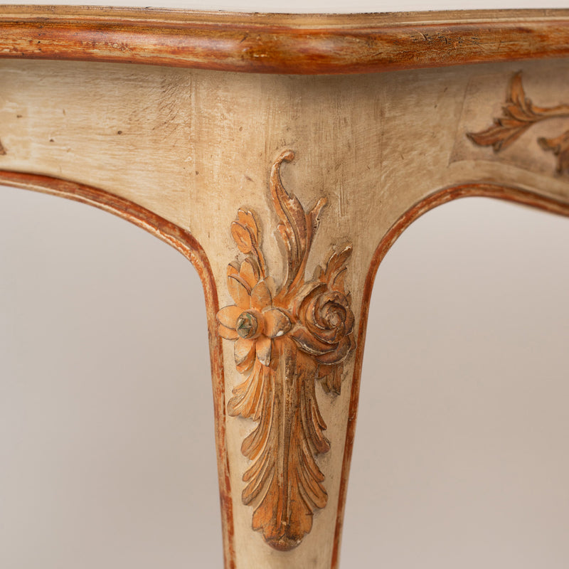 A Rococo-Style Painted Console Table