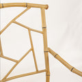 Set of 6 Painted Faux Bamboo Fretwork Patio Chairs