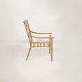 Set of 6 Painted Faux Bamboo Fretwork Patio Chairs