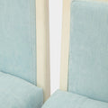 A Pair of Vintage White Lacquered Slipper Chairs attributed to T.H. Robsjohn-Gibbings