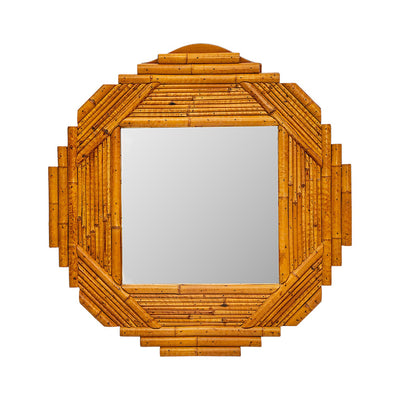 A Stepped Split Reed Mirror in the Style of Vivai del Sud