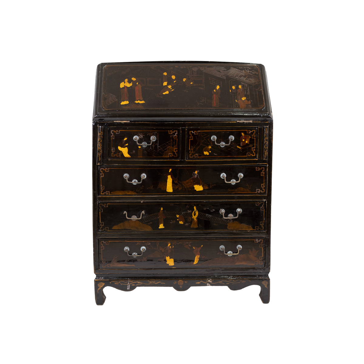 Chinese Export Drop-Front Desk